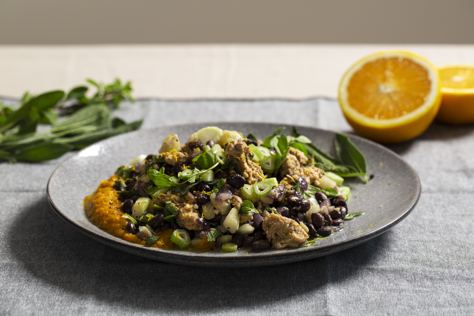 Fresh food prepared in Dux Gutz kitchen Milton Brisbane